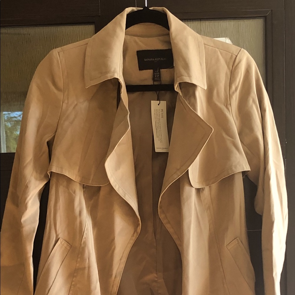 Banana Republic Soft Trench Coat Size: XXS